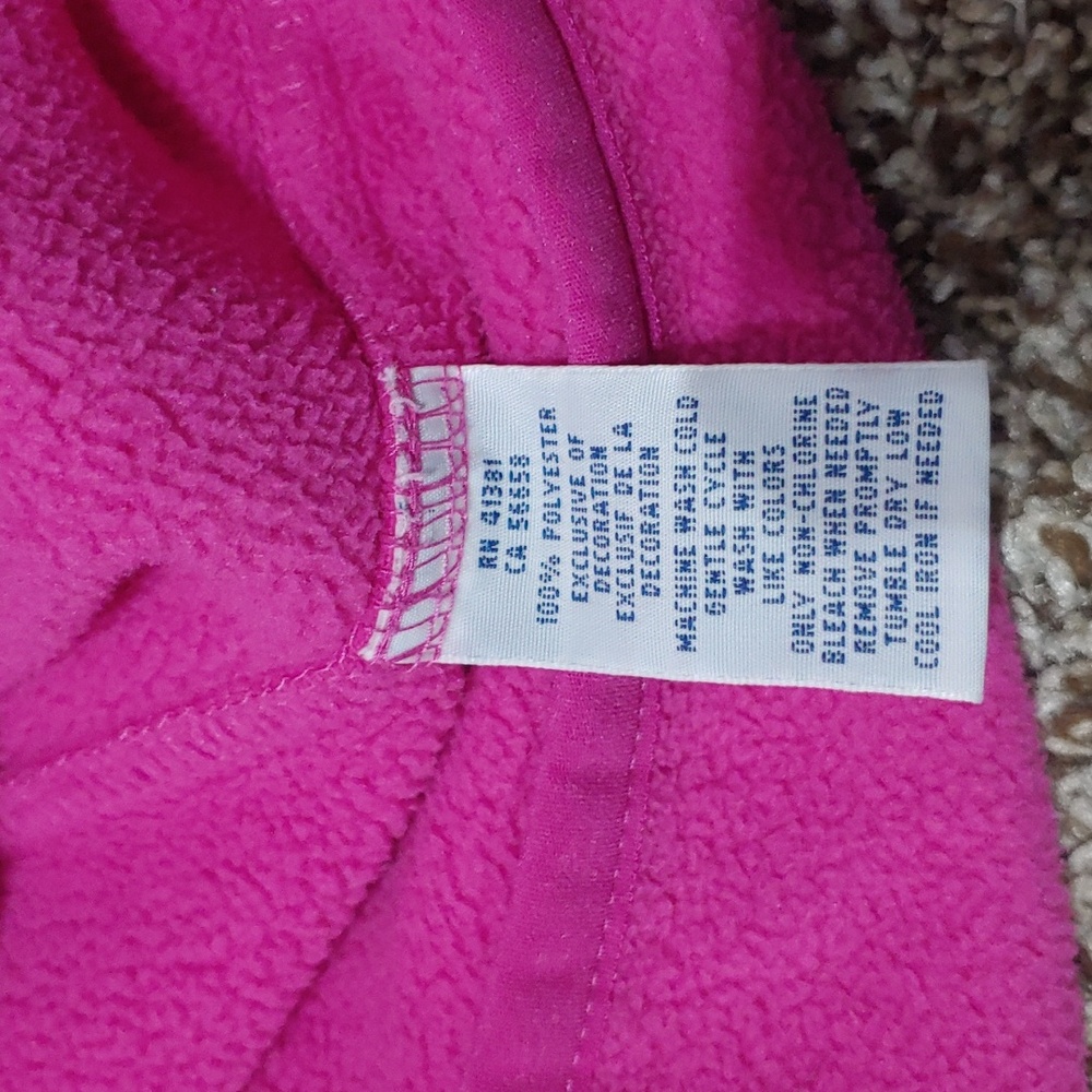 Ralph Lauren Hot Pink Fleece Vest - Picture 3 of 6